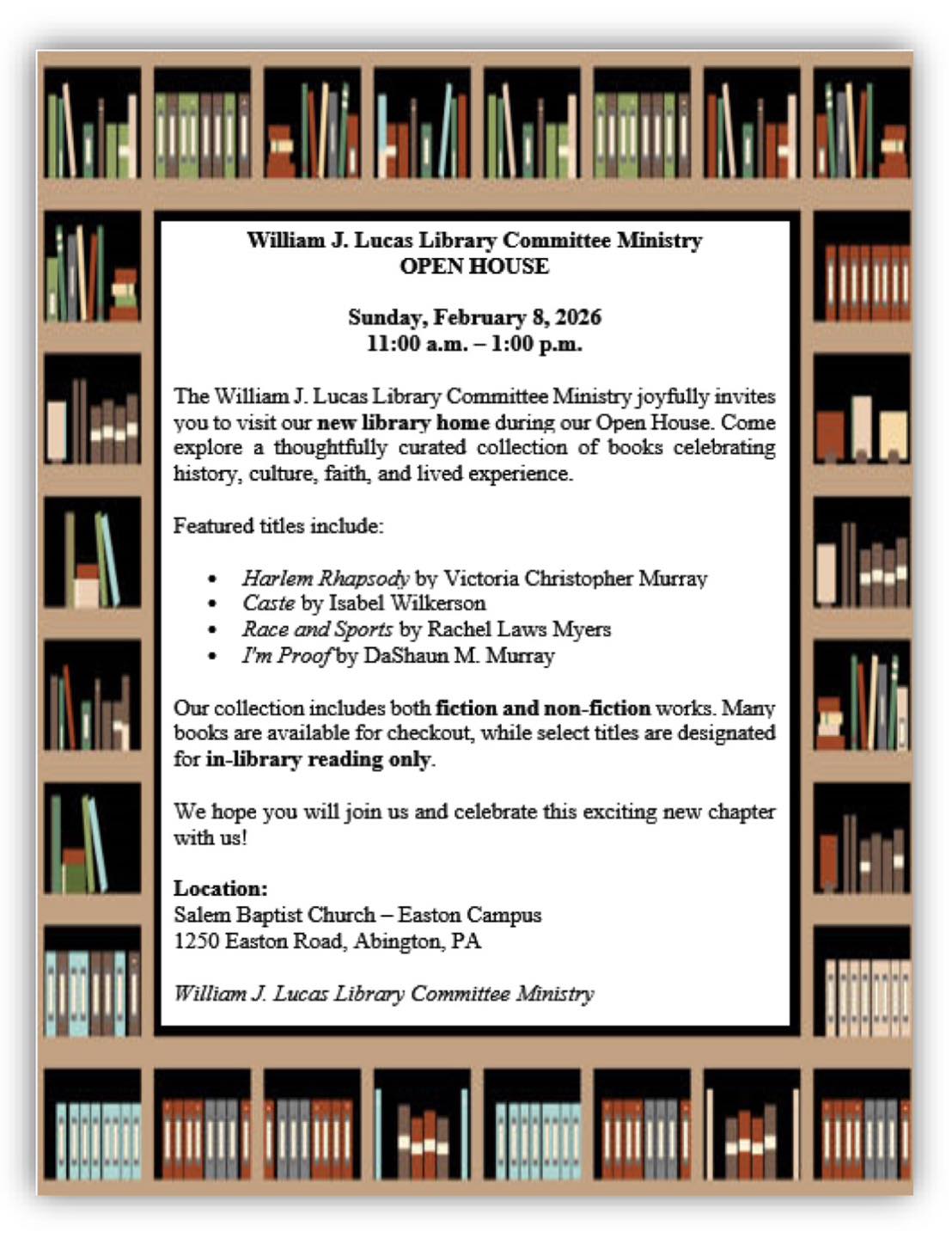 WJL Library Open House