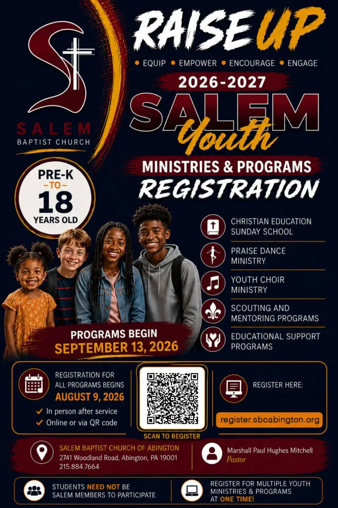 Salem Youth Ministries & Programs Registration